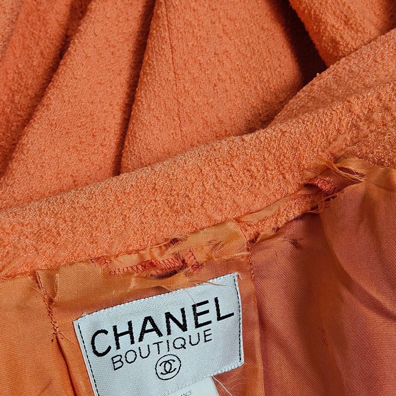 Chanel Chanel Orange Corporal Tweed Costume Set (DE38 / FR40) Divers