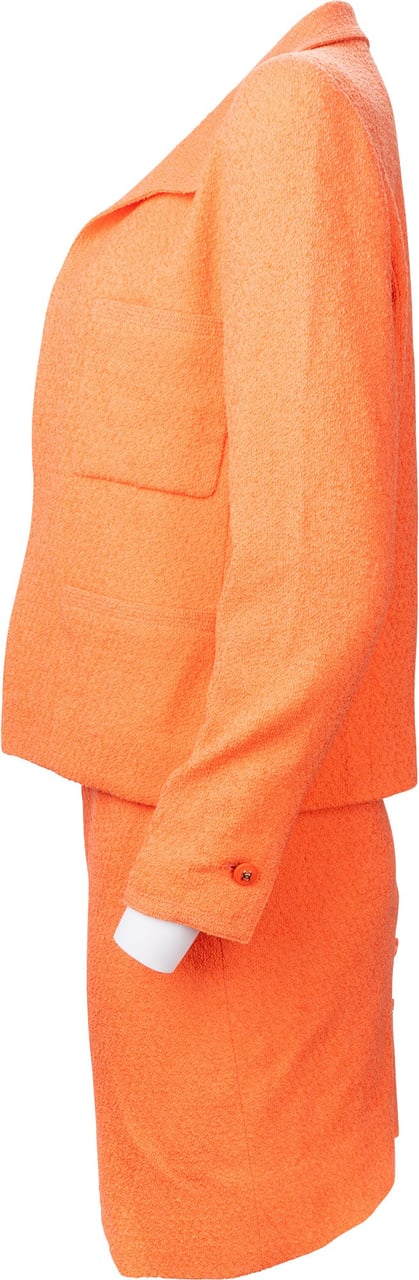 Chanel Chanel Orange Corporal Tweed Costume Set (DE38 / FR40) Divers