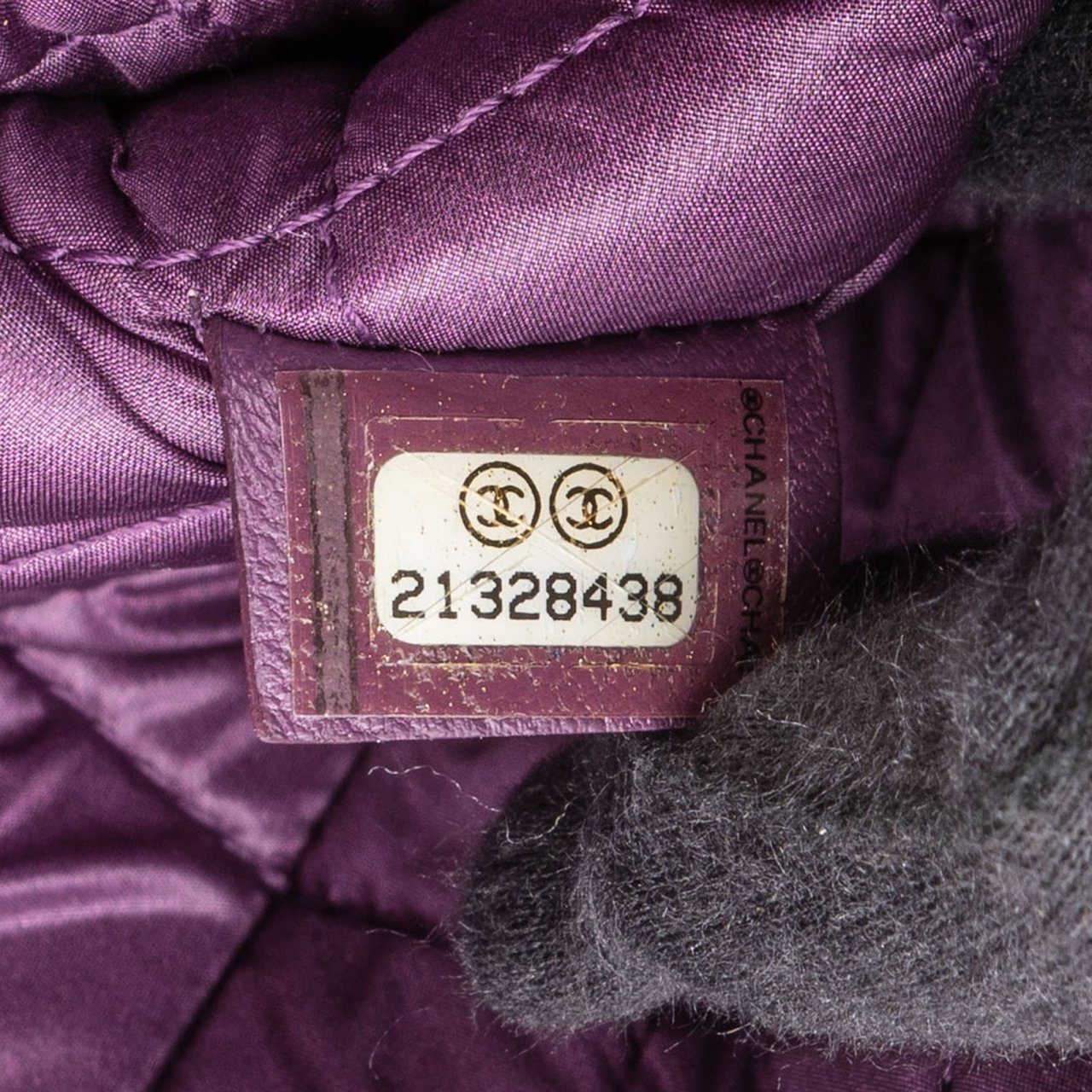 Chanel Quilted Lambskin CC Boy Clutch Paars