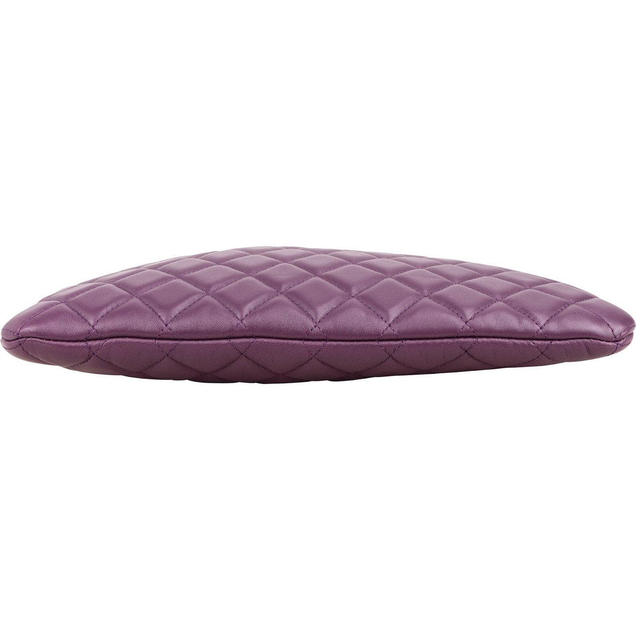 Chanel Quilted Lambskin CC Boy Clutch Paars