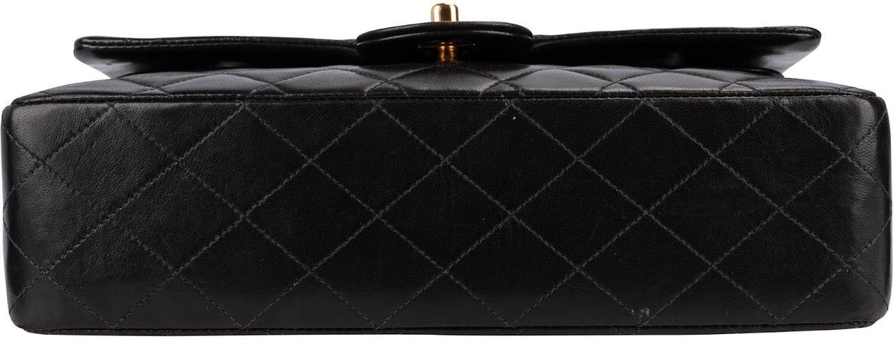Chanel Quilted Lambskin 24K Gold Medium Double Flap Shoulder Bag Bruin