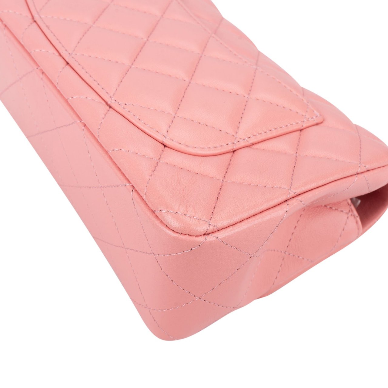 Chanel Quilted Lambskin Mini Rectangular Single Flap Crossbody Bag Rood