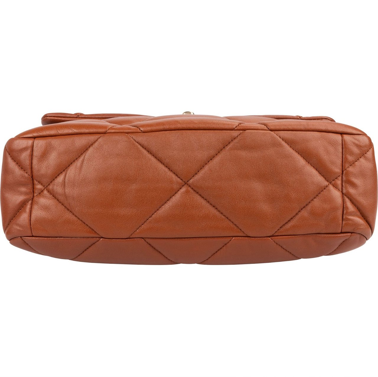 Chanel 19 Quilted Lambskin Single Flap Crossbody Bag Bruin