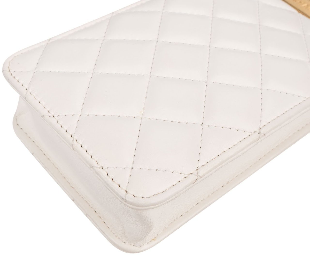 Chanel Quilted Lambskin CC in Love Phone Crossbody Bag Wit
