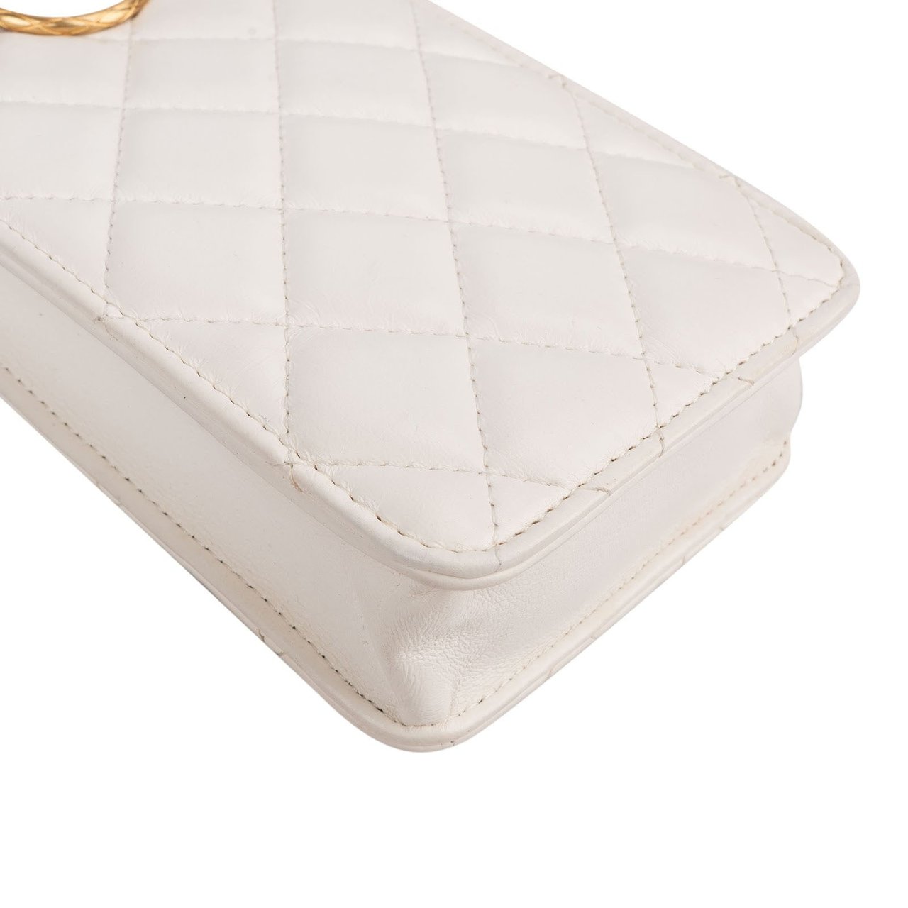 Chanel Quilted Lambskin CC in Love Phone Crossbody Bag Wit