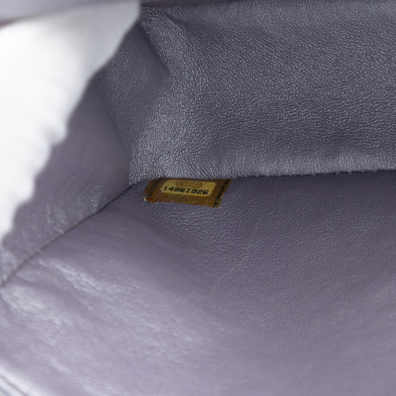 Chanel Medium Classic Metallic Calfskin Double Flap Zilver