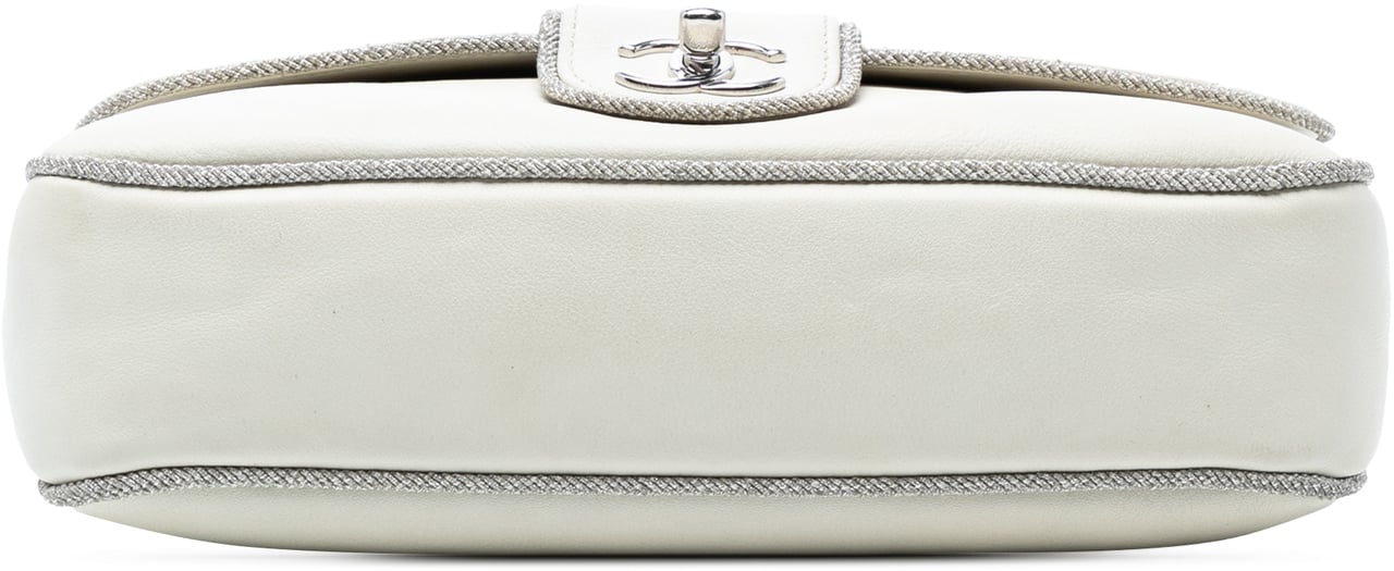 Chanel Quilted Lambskin and Metallic Trim Elementary Chic Flap Wit