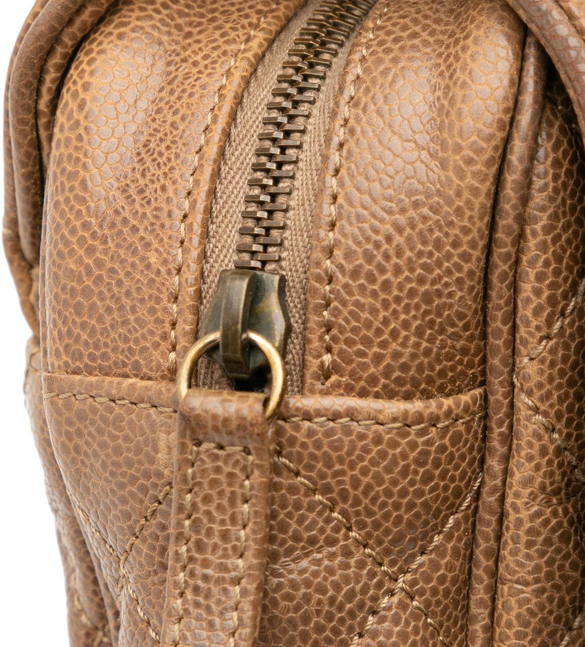 Chanel Large Quilted Caviar Shiva Flap Bruin