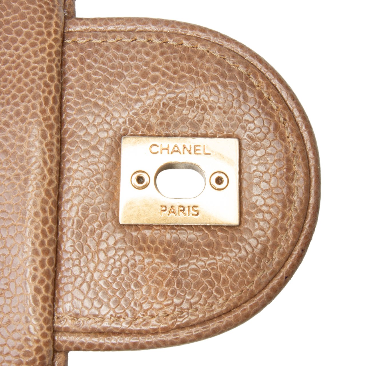 Chanel Large Quilted Caviar Shiva Flap Bruin