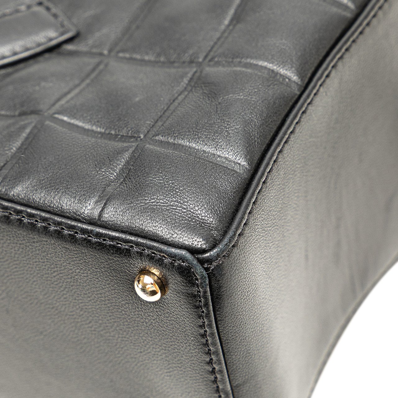 Chanel CC Choco Bar Lambskin Shoulder Bag Zwart