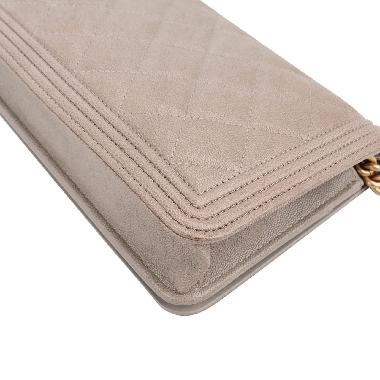 Chanel Quilted Caviar Leather Boy Wallet On Chain Crossbody Bag Divers