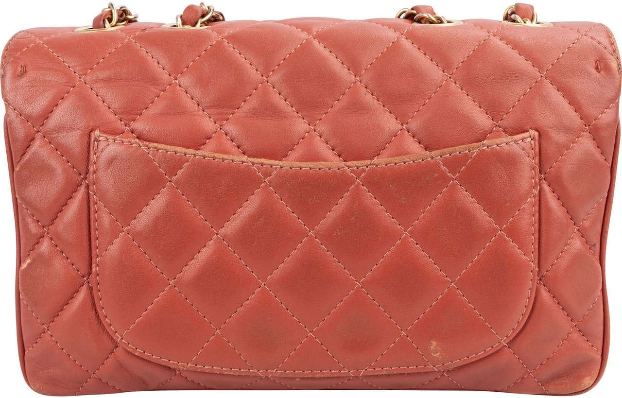 Chanel Quilted Lambskin Bicolor Diana Single Flap Crossbody Bag Divers