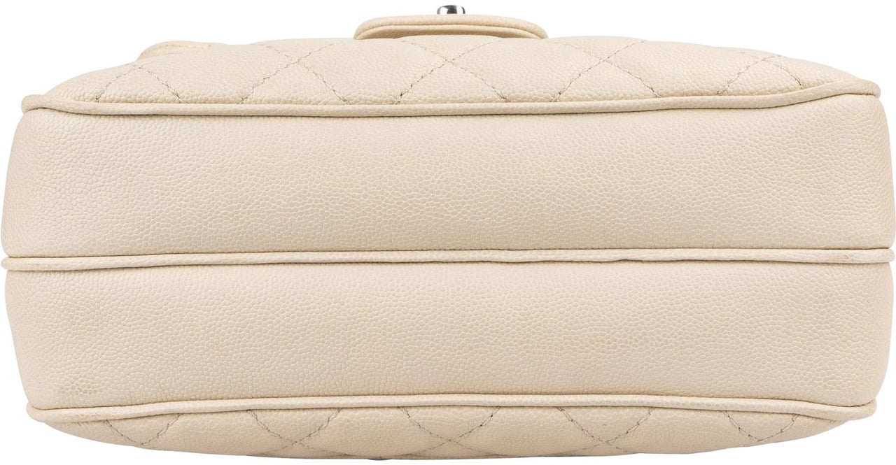 Chanel Quilted Caviar Leather Small Boxy Single Flap Crossbody Bag Divers