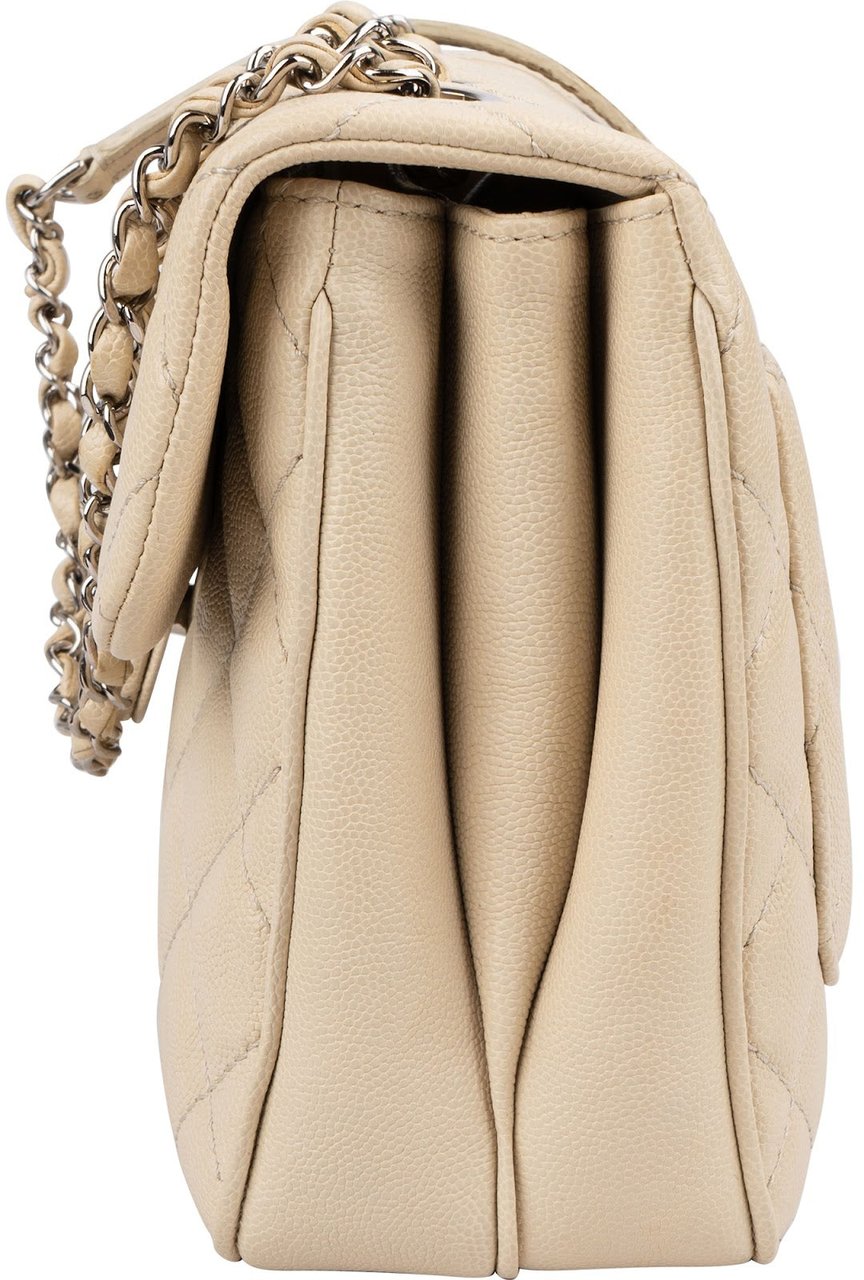 Chanel Quilted Caviar Leather Small Boxy Single Flap Crossbody Bag Divers
