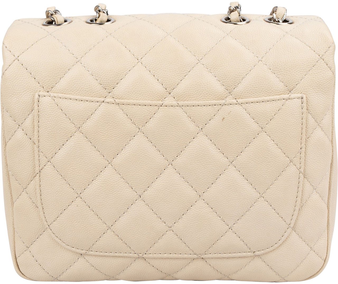 Chanel Quilted Caviar Leather Small Boxy Single Flap Crossbody Bag Divers