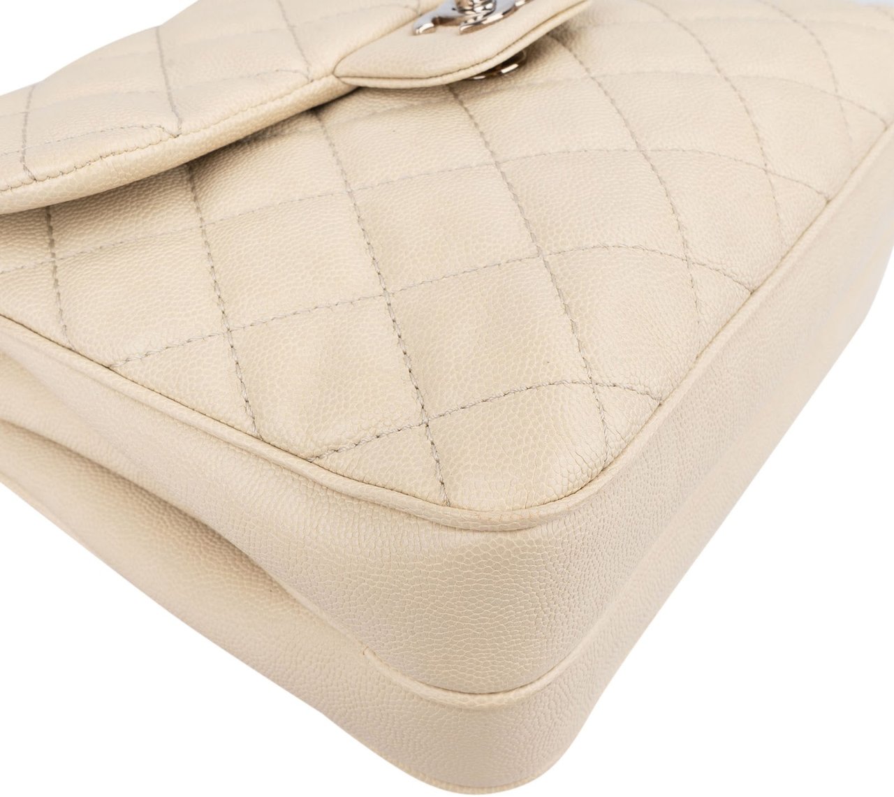 Chanel Quilted Caviar Leather Small Boxy Single Flap Crossbody Bag Divers