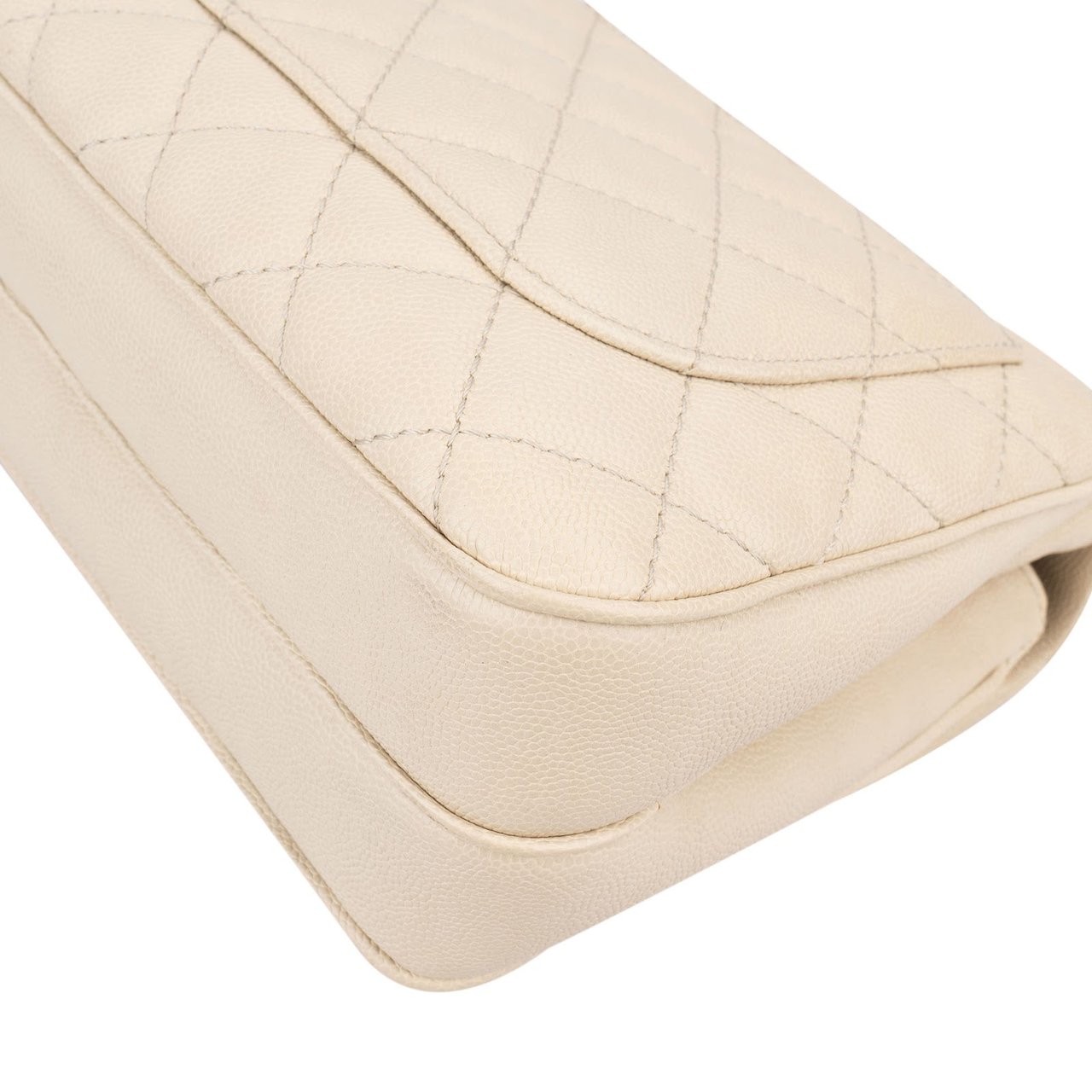 Chanel Quilted Caviar Leather Small Boxy Single Flap Crossbody Bag Divers