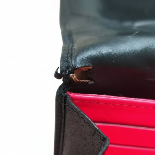 Chanel Quilted Lambskin CC Cambon Ligne Wallet Zwart