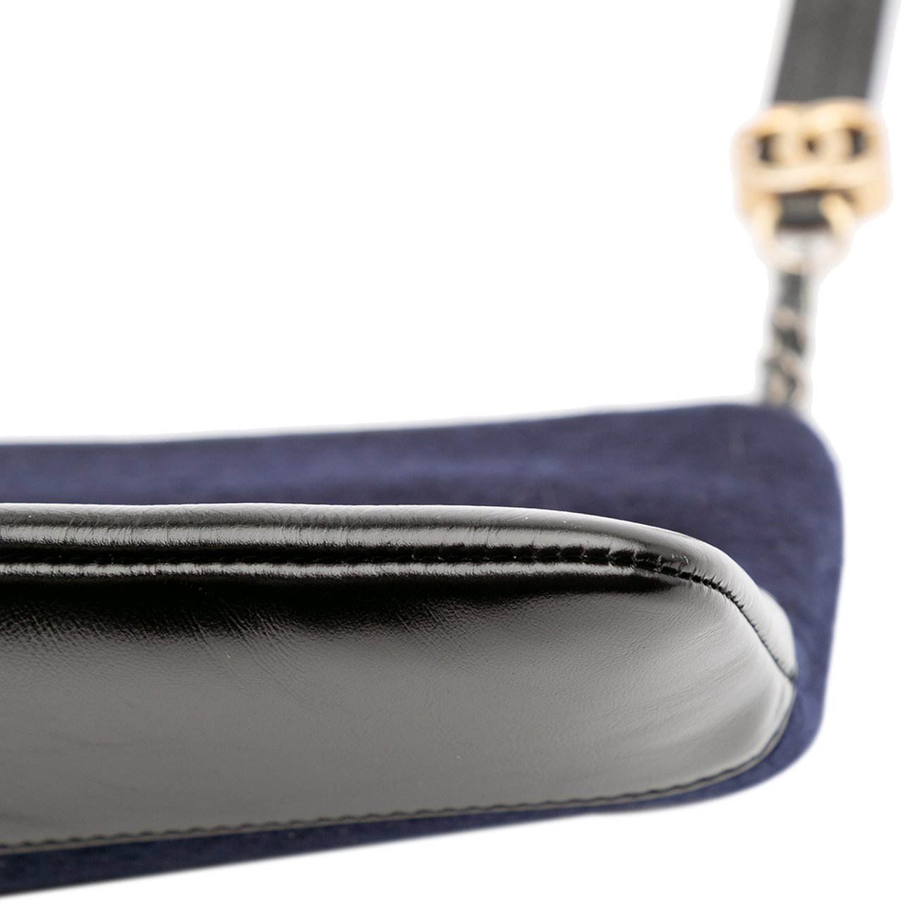 Chanel Paris-Hamburg Wool Embroidered Gabrielle Clutch Blauw