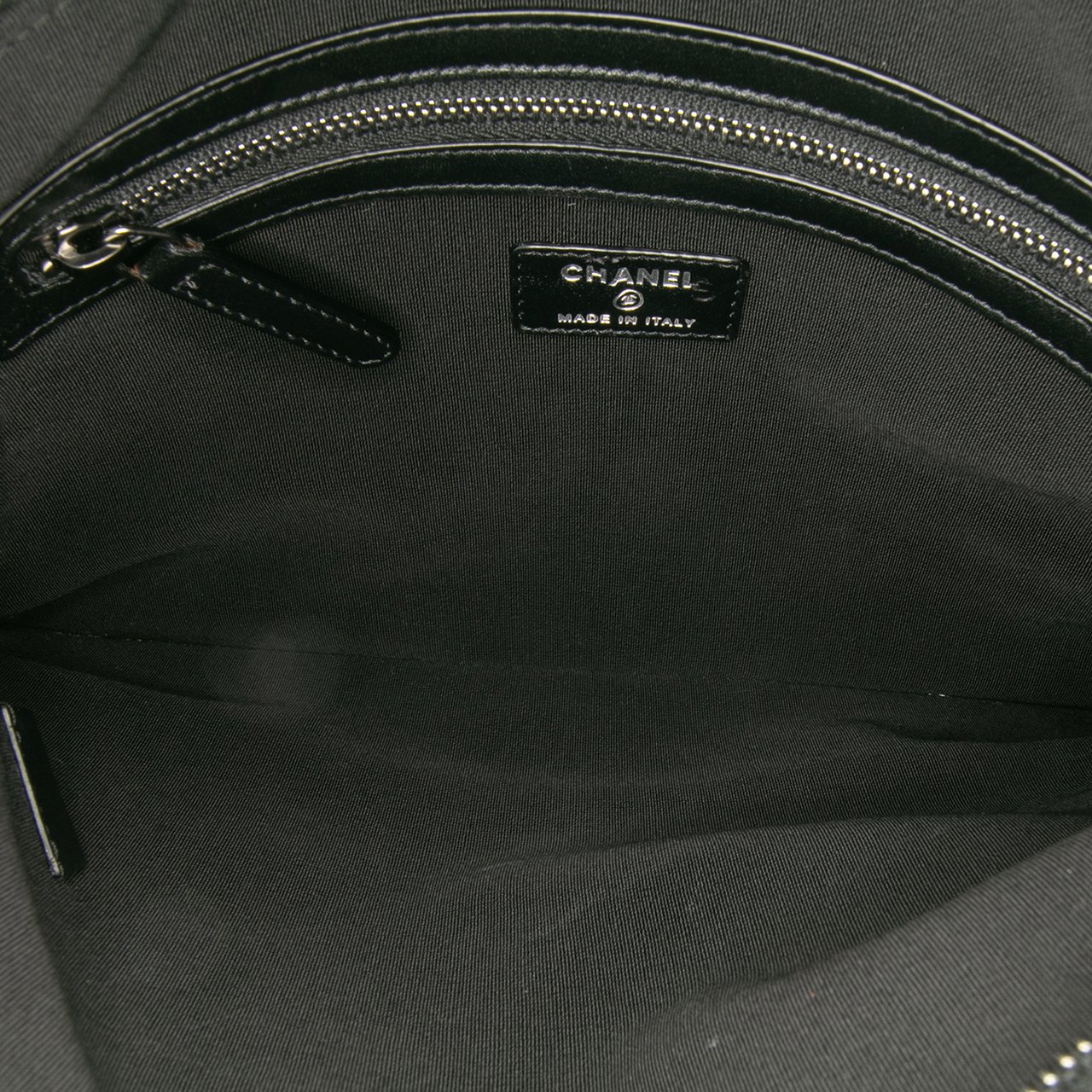 Chanel Paris-Hamburg Wool Embroidered Gabrielle Clutch Blauw