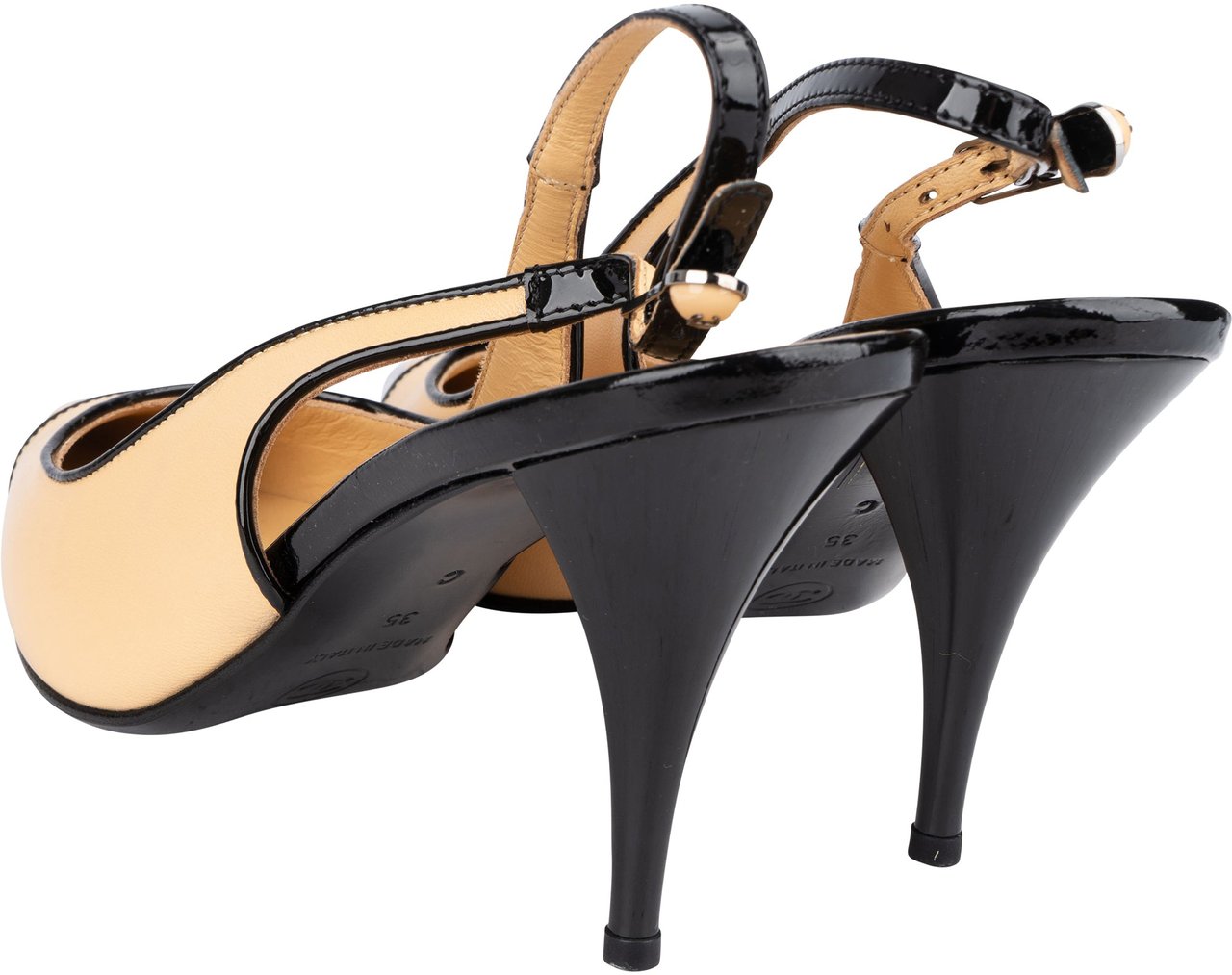 Chanel Chanel Bicolor CC Leather Pumps (35) Divers