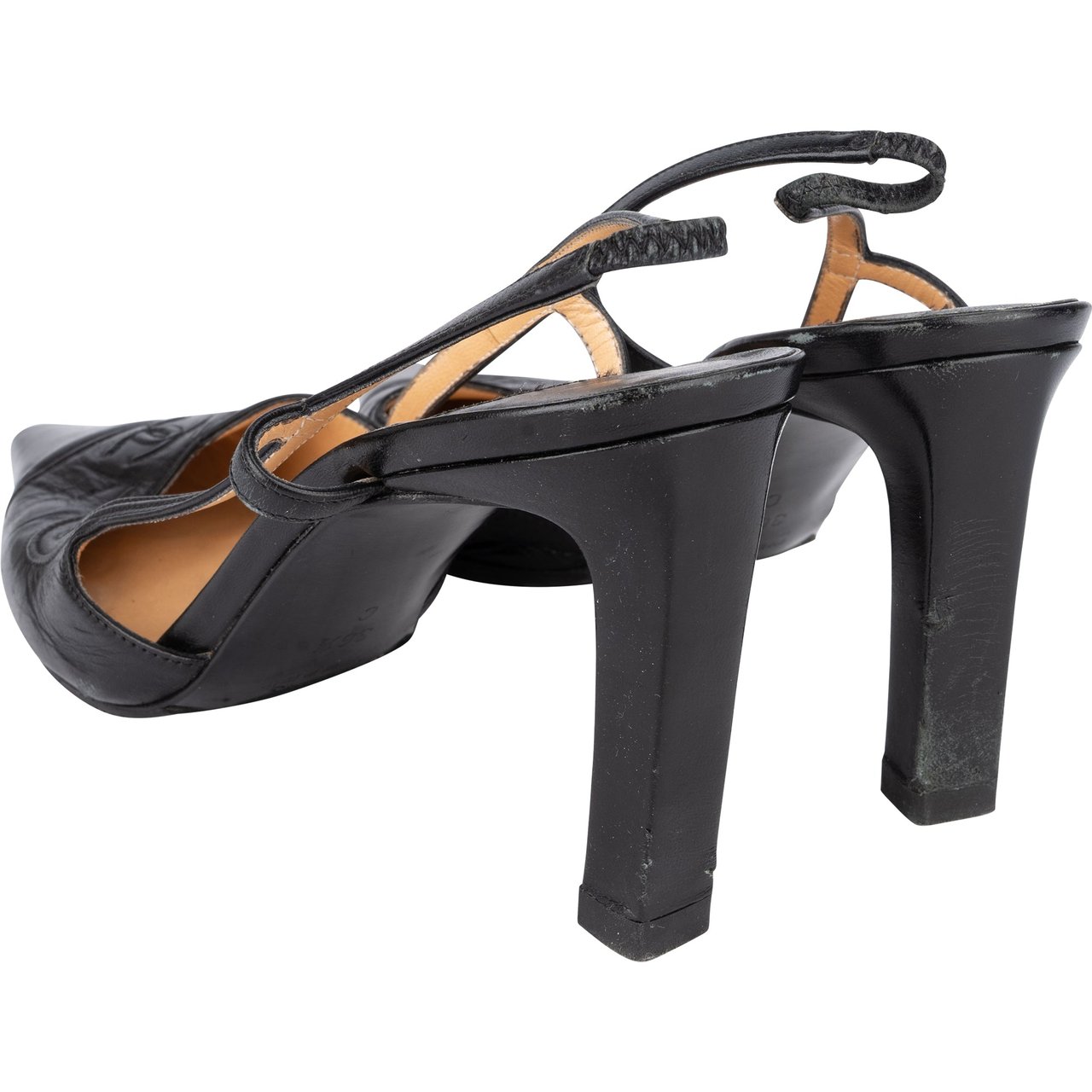 Chanel Chanel Black Leather CC Pumps (36,5) Divers