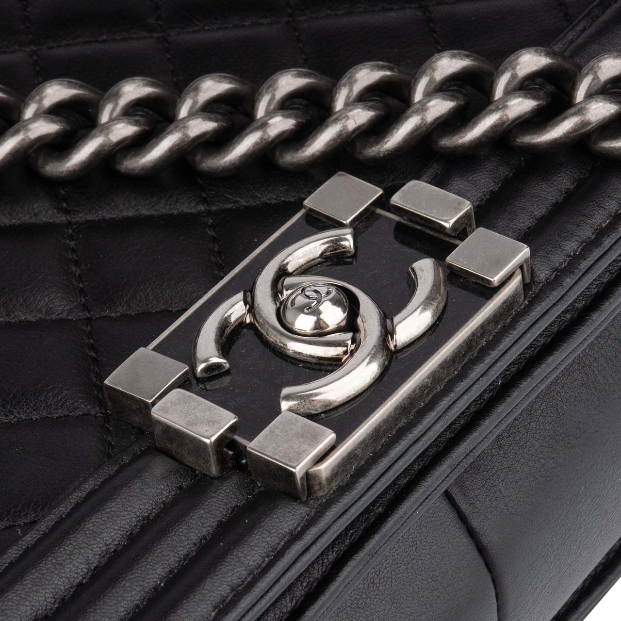 Chanel Chanel Quilted Lambskin Large Boy Single Flap Crossbody Bag Divers