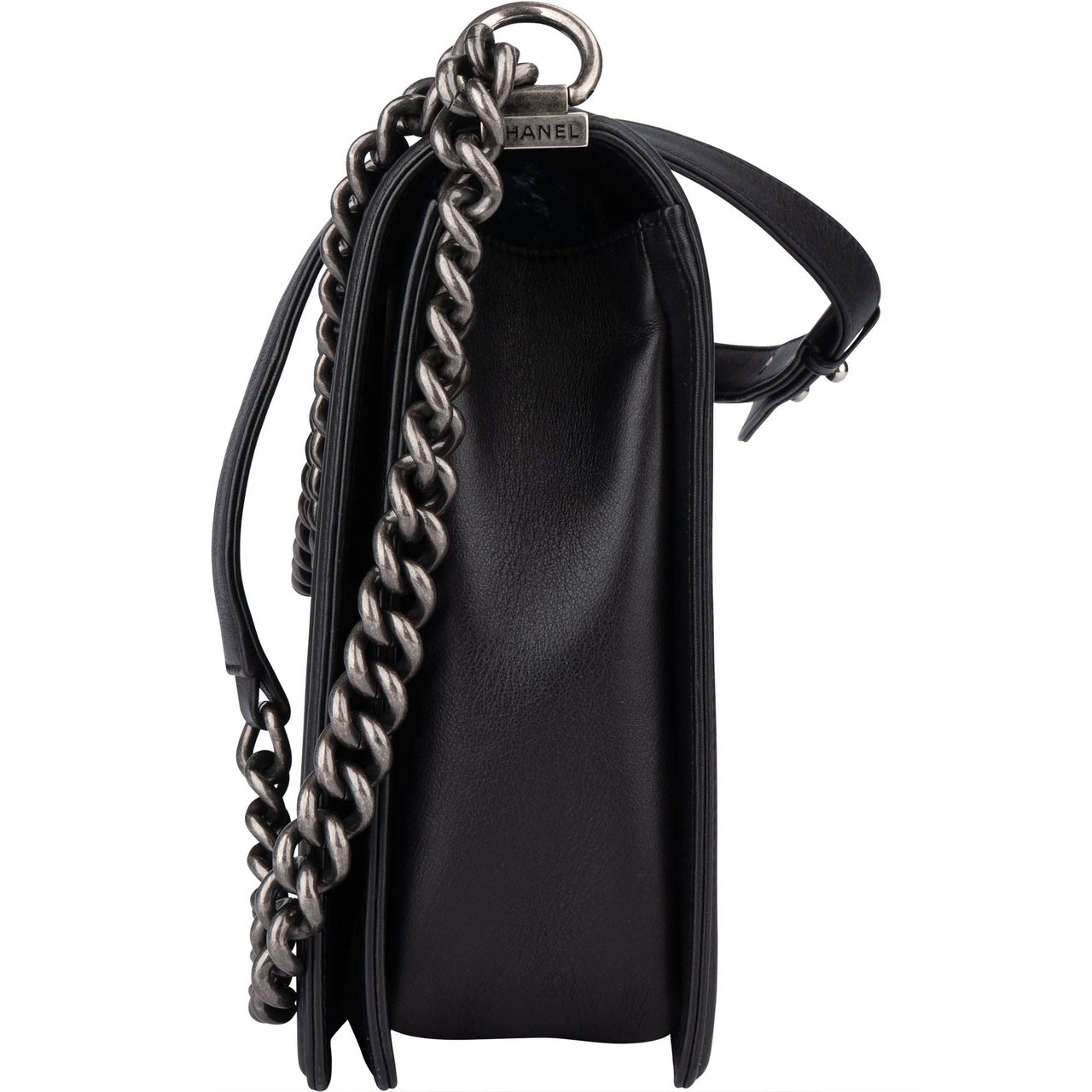 Chanel Chanel Quilted Lambskin Large Boy Single Flap Crossbody Bag Divers
