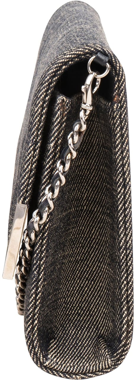 Chanel Denim Chocolate Bar Single Flap Shoulder Bag Divers