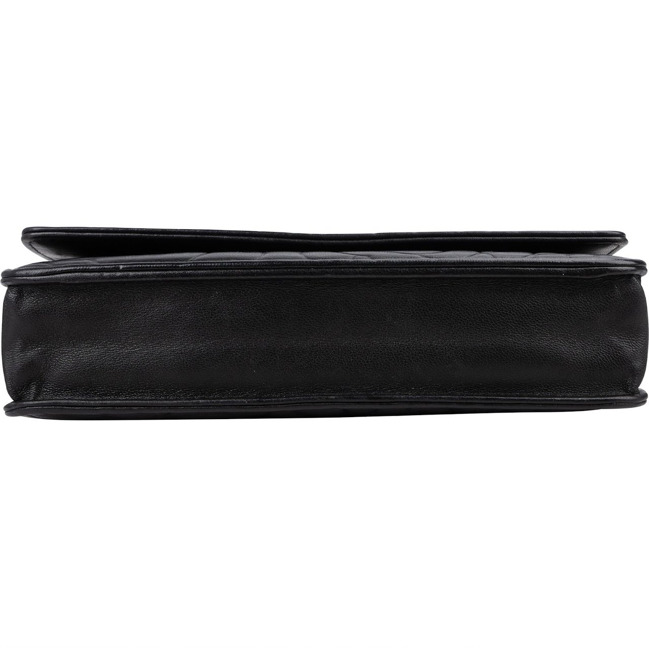 Chanel Camellia Embossed Lambskin Wallet on Chain Crossbody Bag Zwart