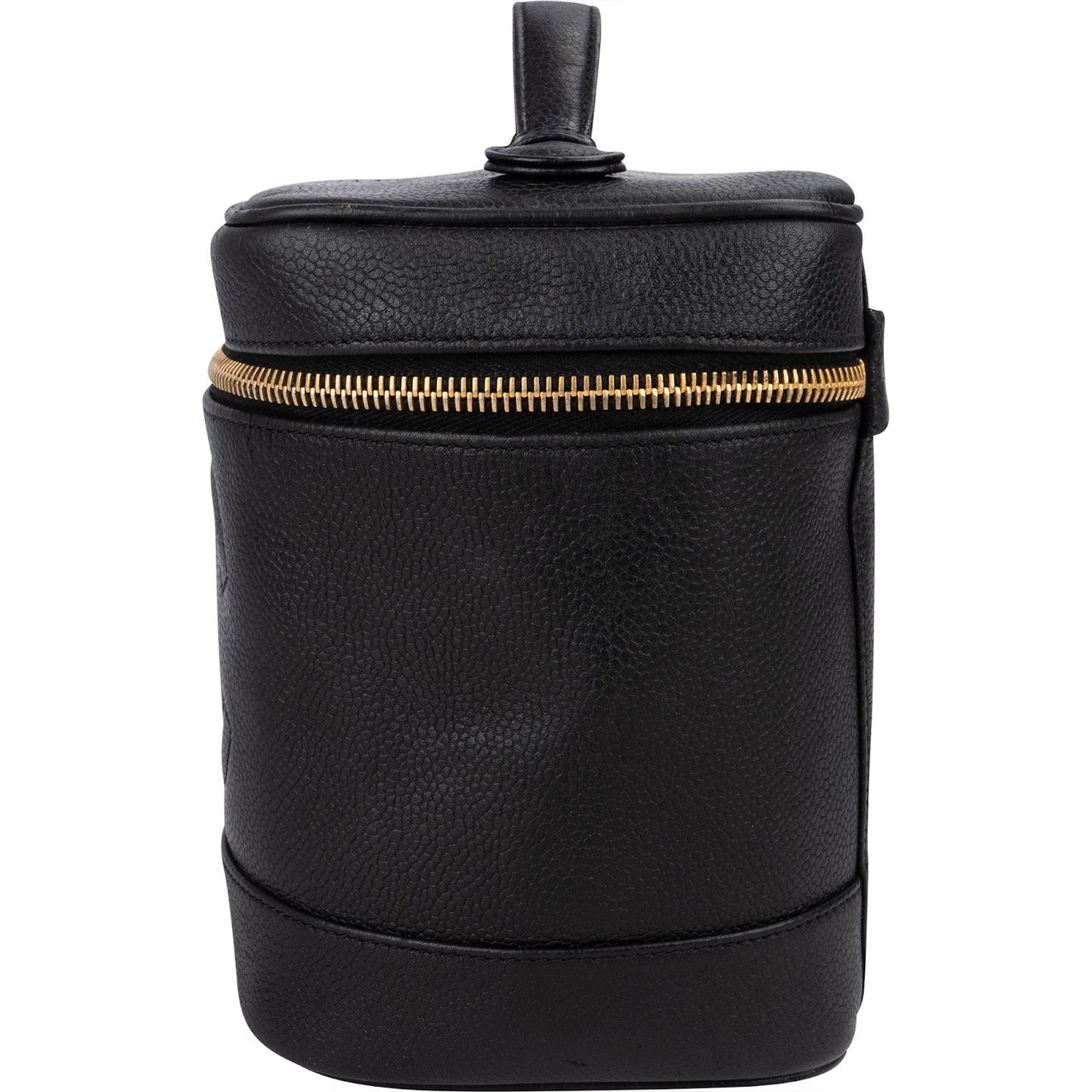 Chanel Caviar Leather CC Vanity Case Handbag Zwart