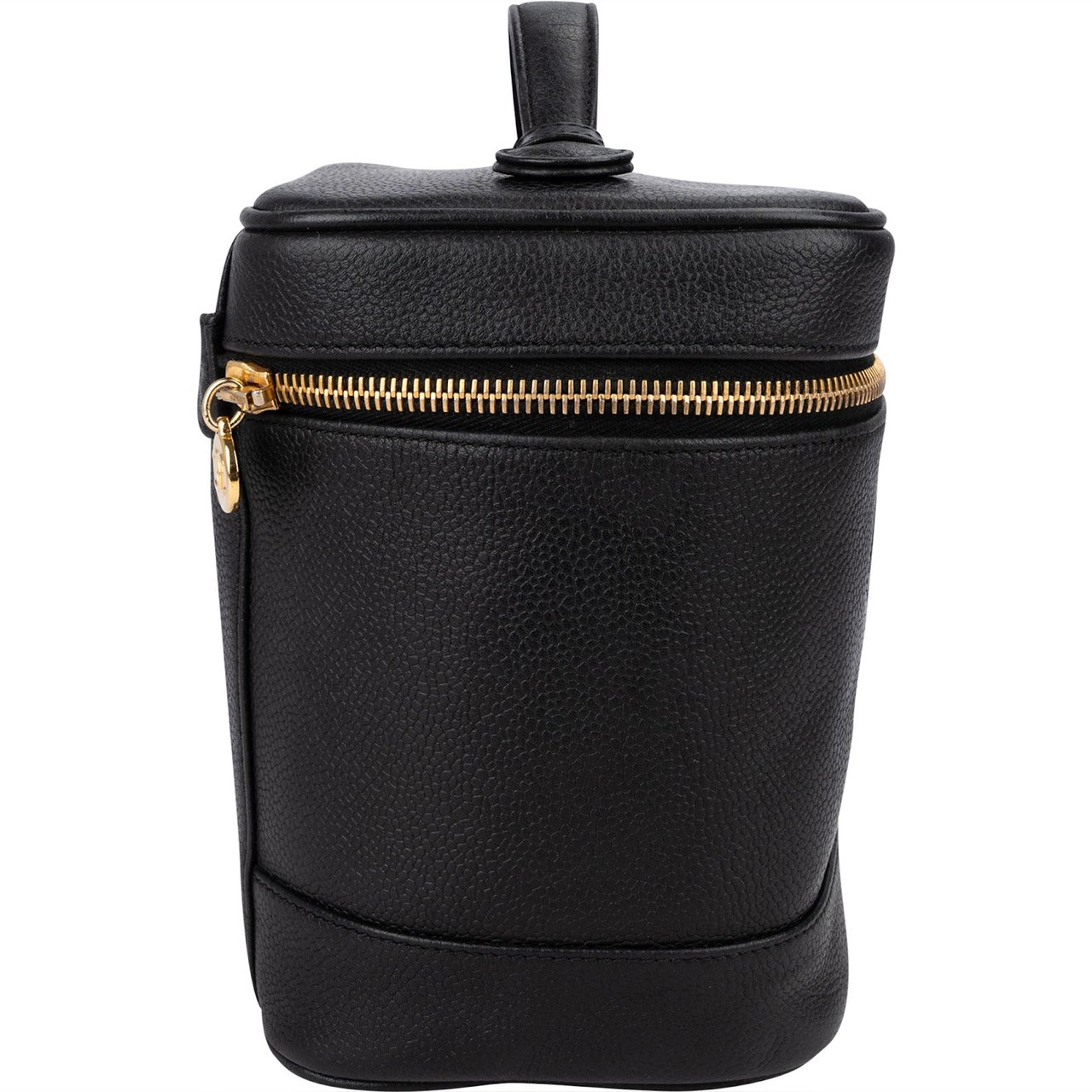 Chanel Caviar Leather CC Vanity Case Handbag Zwart