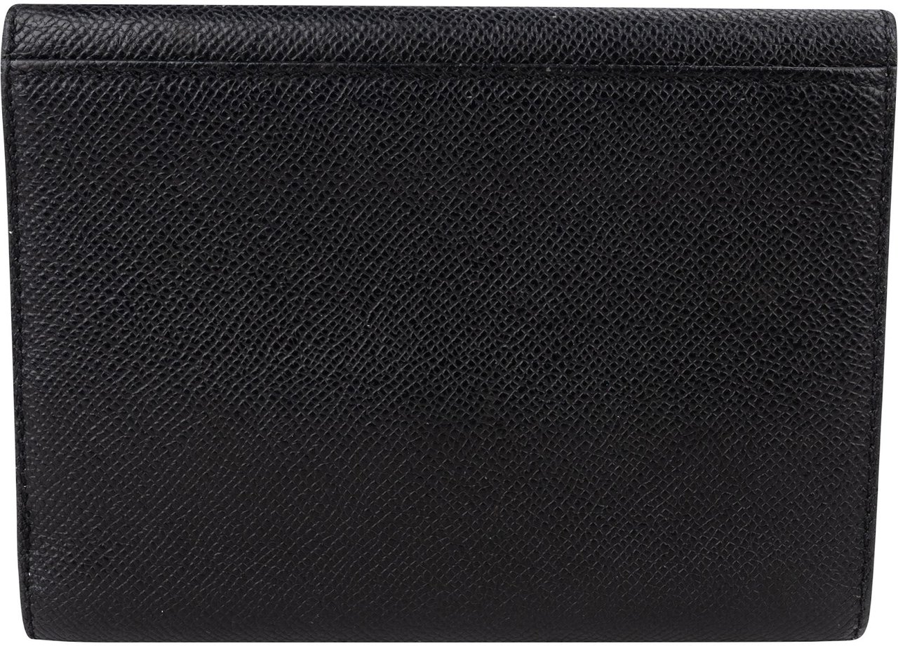 Chanel Caviar Leather CC Flap Wallet Zwart