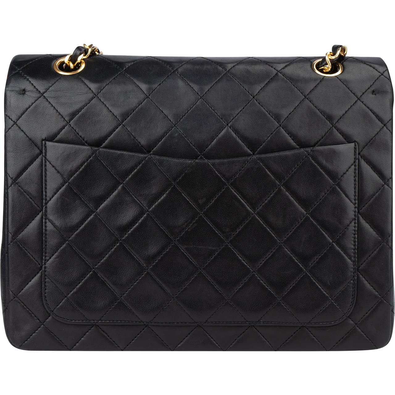 Chanel Chanel Quilted Lambskin 24K Gold Double Flap Crossbody Bag Divers