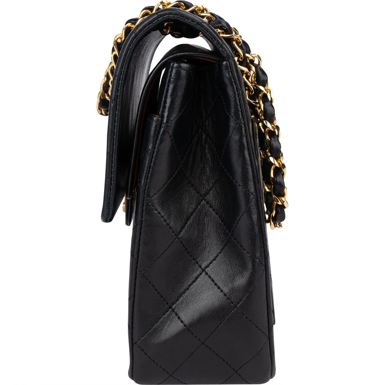 Chanel Chanel Quilted Lambskin 24K Gold Double Flap Crossbody Bag Divers