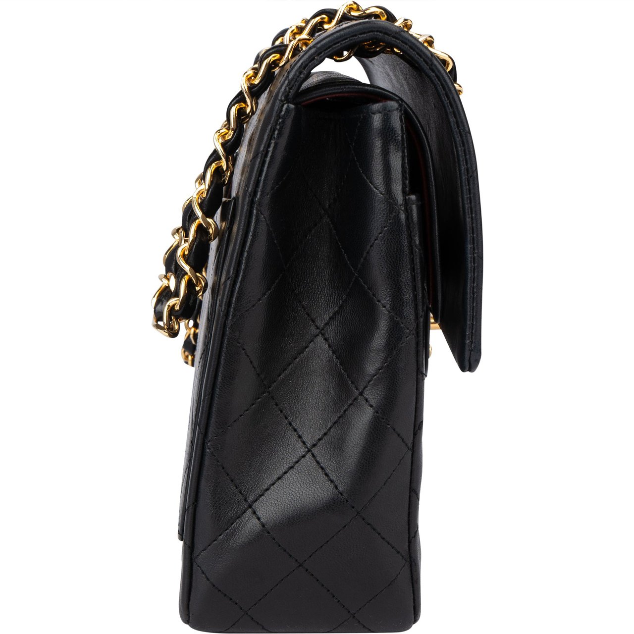 Chanel Chanel Quilted Lambskin 24K Gold Double Flap Crossbody Bag Divers