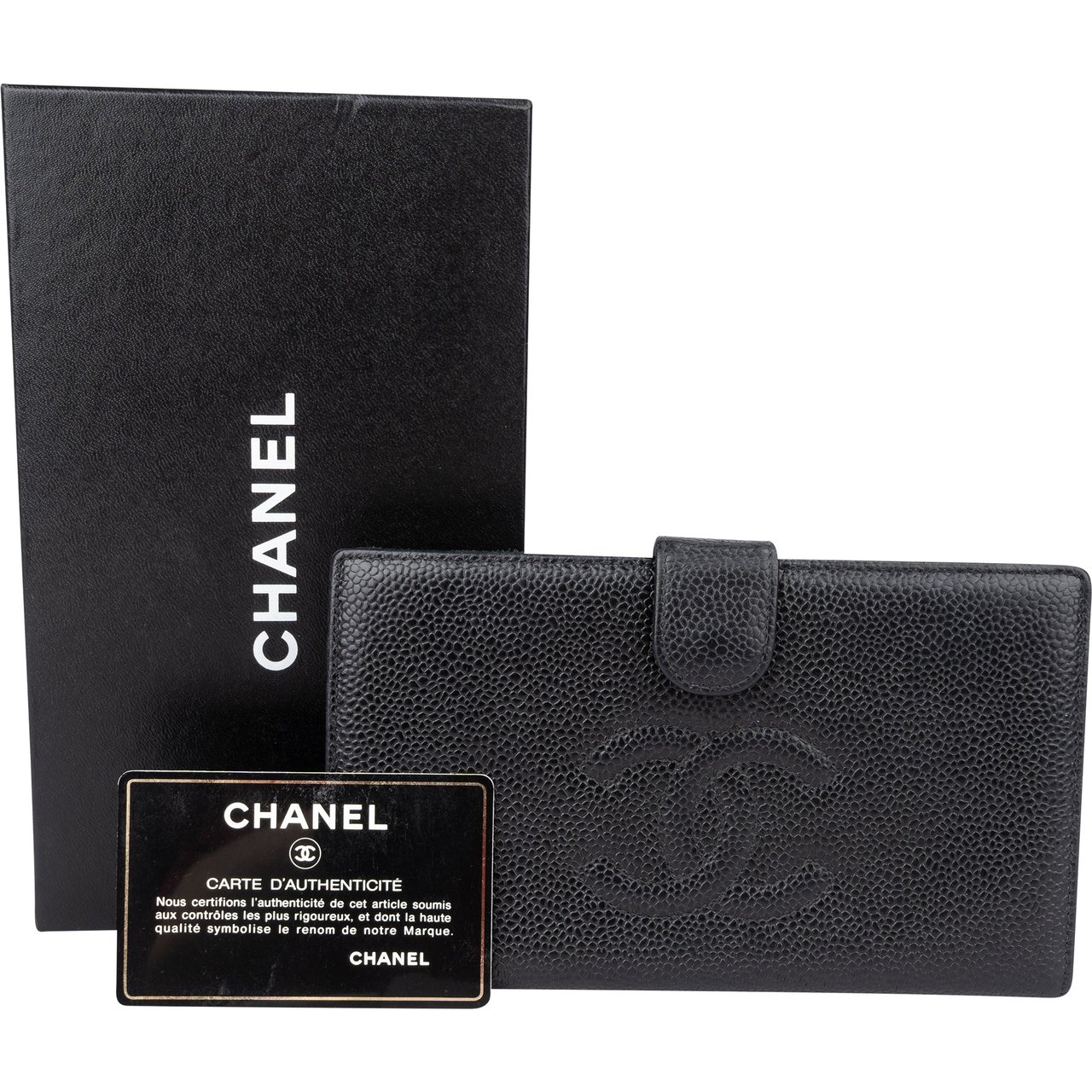 Chanel Chanel Caviar Leather CC Wallet Divers