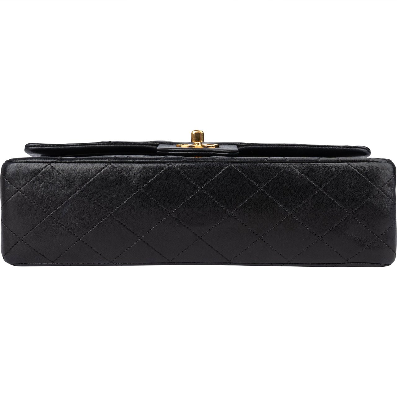 Chanel Chanel Quilted Lambskin 24K Gold Double Flap Crossbody Bag Bruin