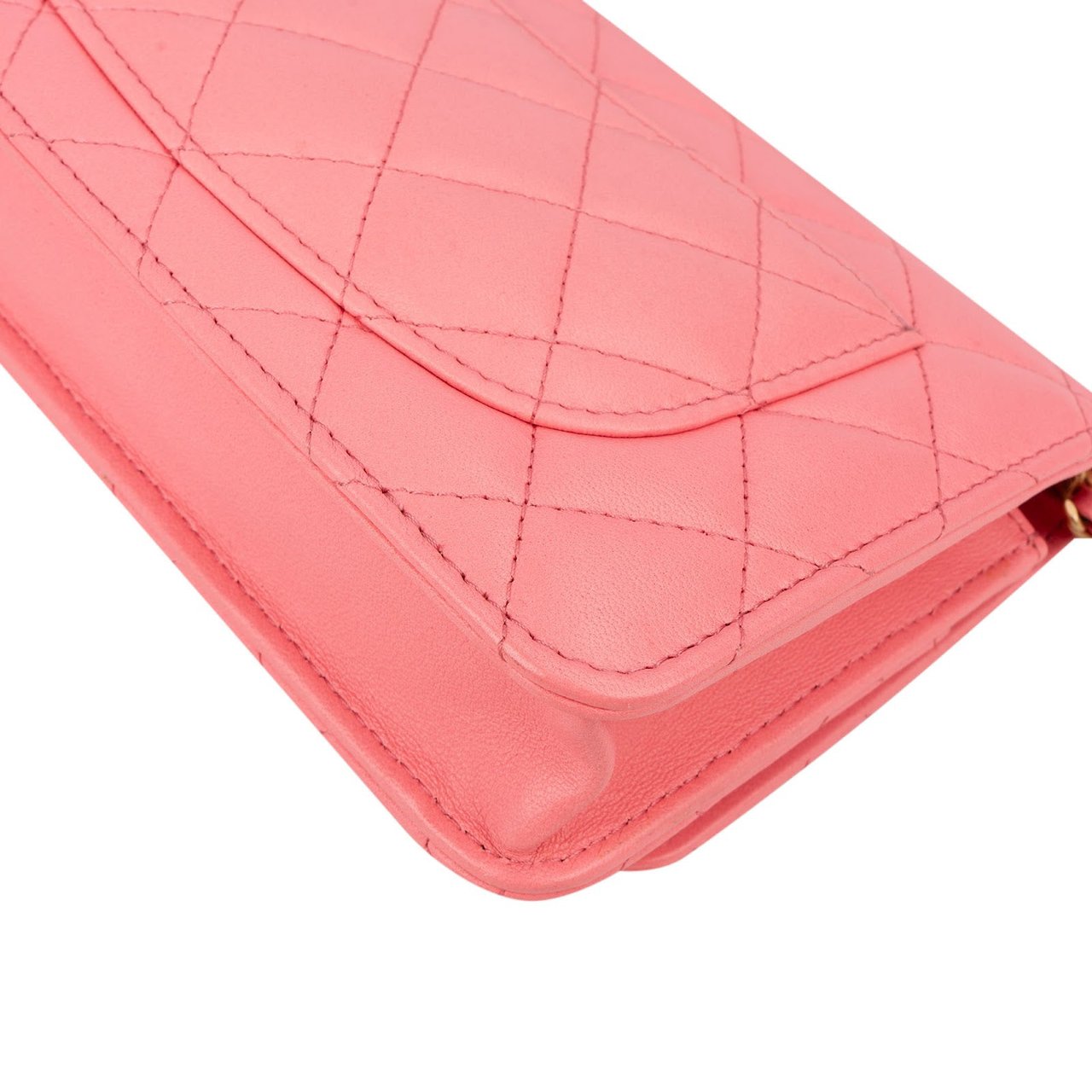 Chanel Quilted Lambskin Pearl Crush Adjustable Wallet On Chain Crossbody Bag Rood