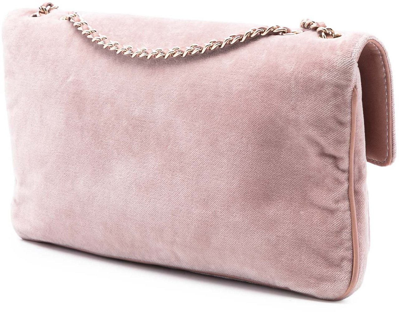 Chanel Quilted Velvet Giant Mademoiselle Turnlock Shoulder Bag Roze