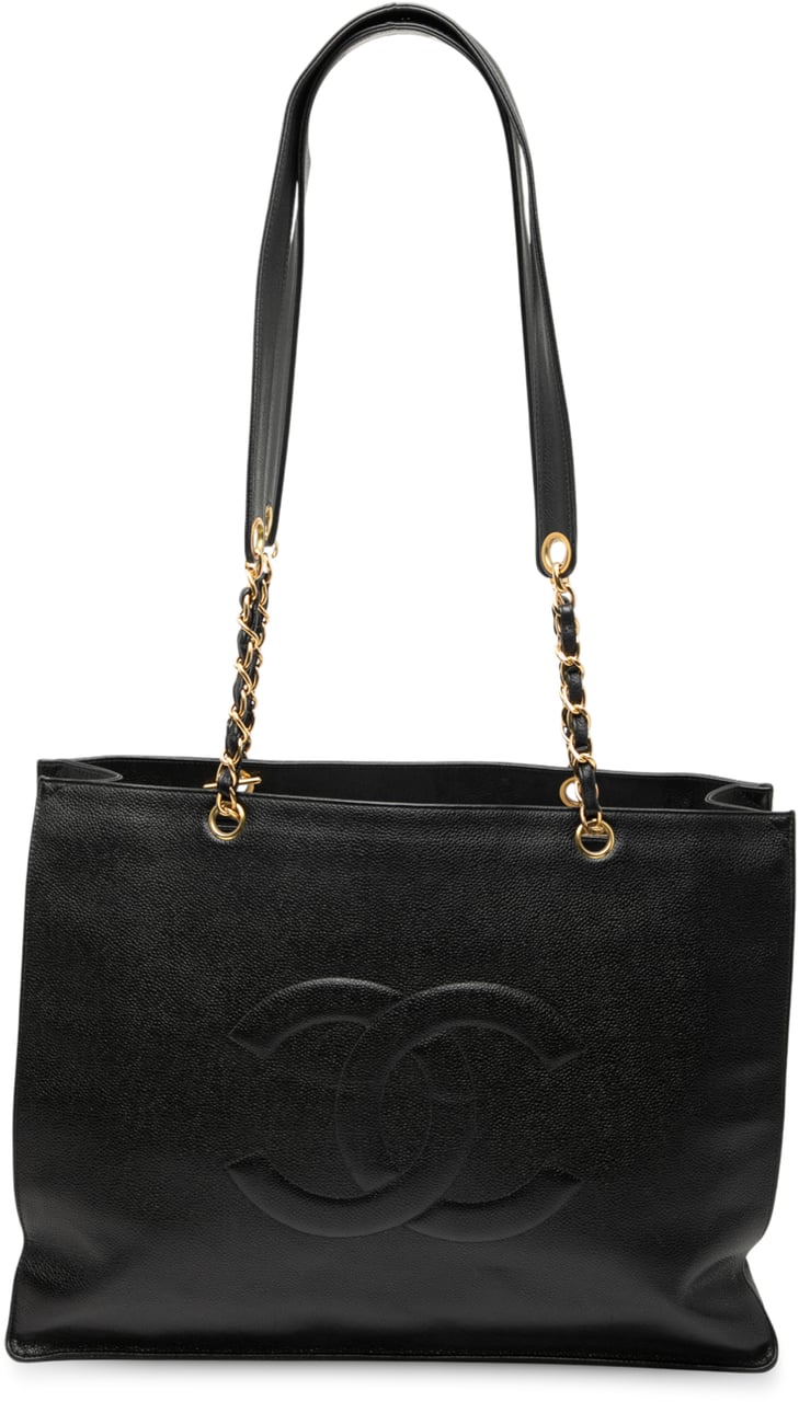 Chanel CC Caviar Tote Zwart