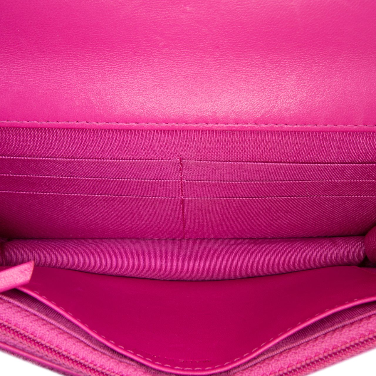 Chanel Tweed 19 Wallet On Chain Roze