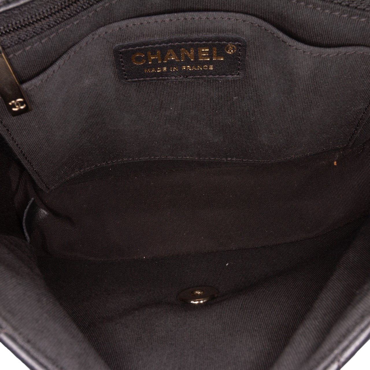 Chanel Quilted Calfskin Bolero de Chanel Flap Zwart