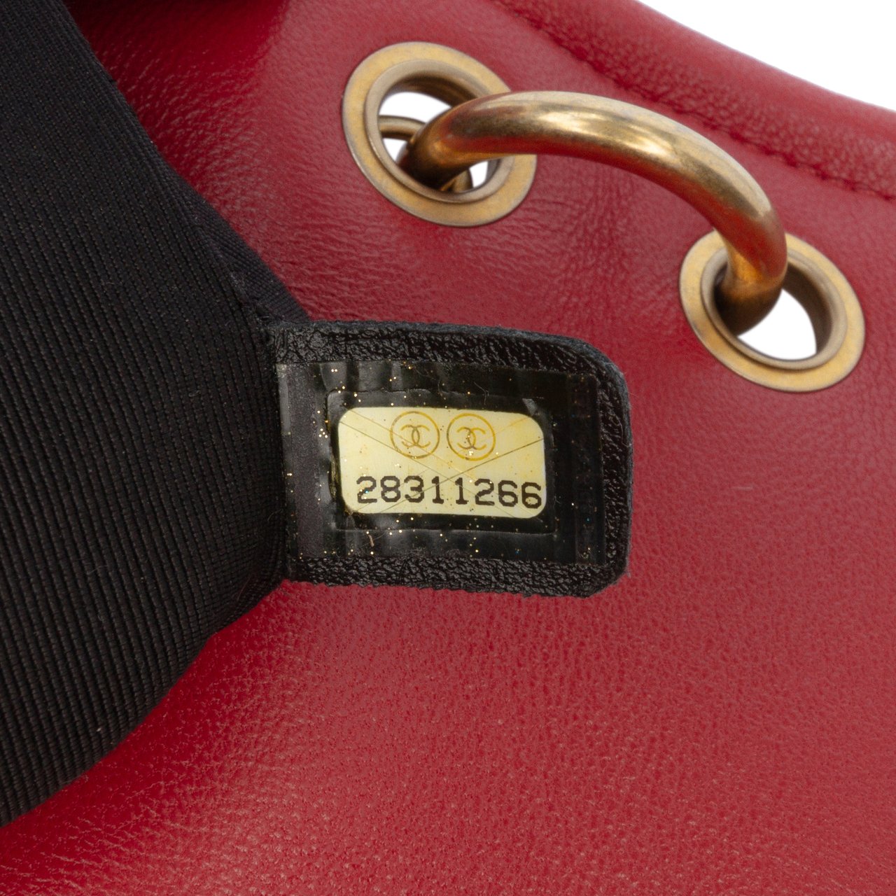 Chanel Small Quilted Lambskin Chain Link Flap Rood