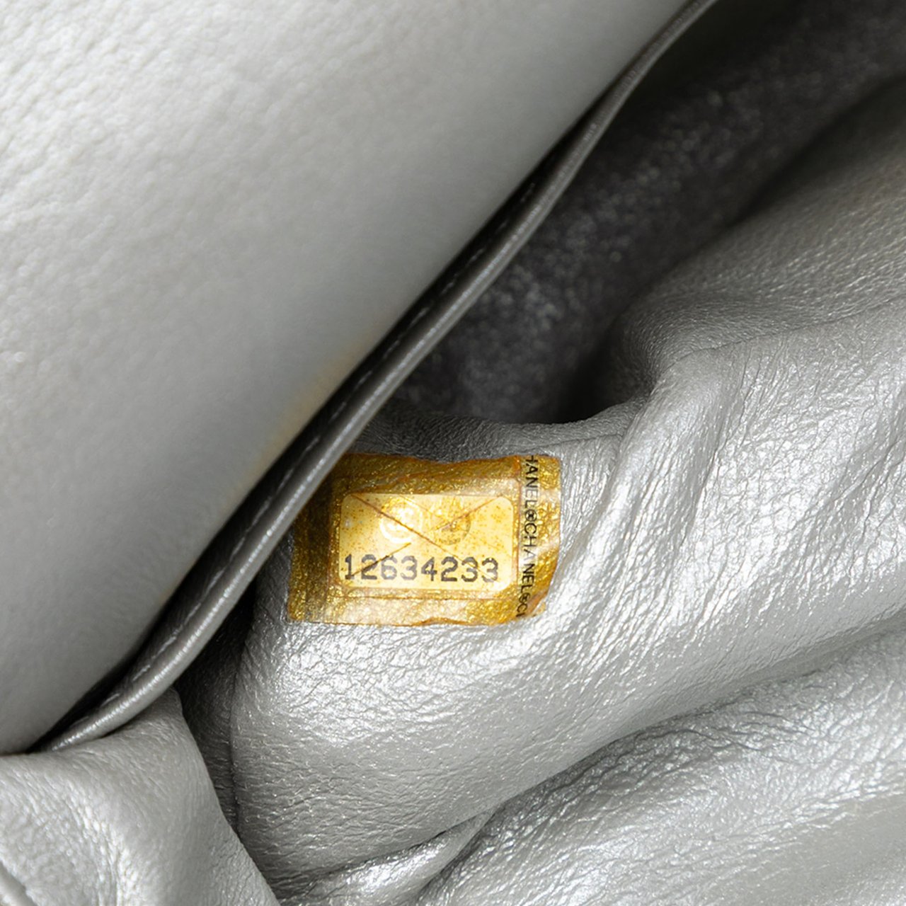 Chanel Medium Classic Lambskin Double Flap Zilver