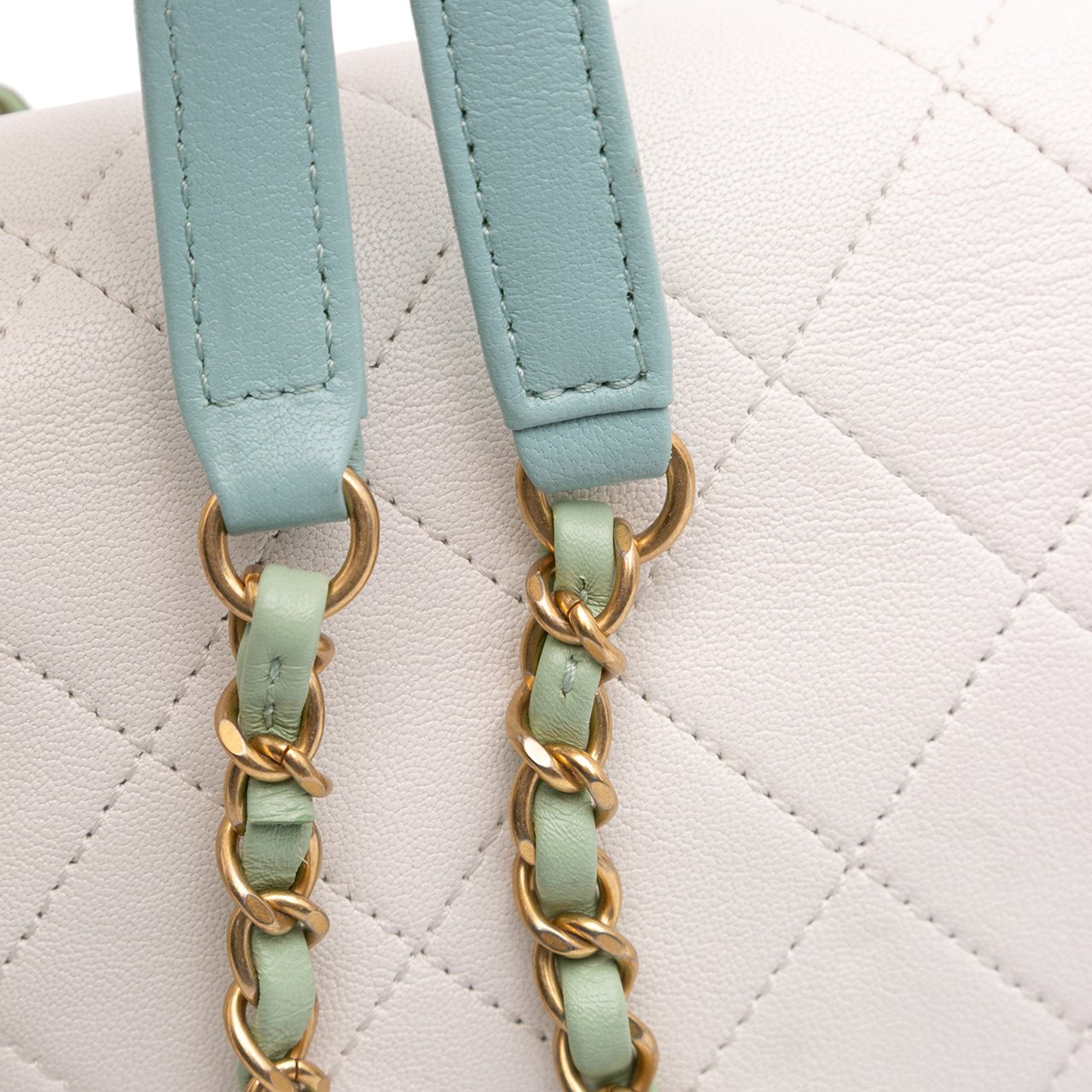 Chanel CC Quilted Calfskin Single Flap Wit