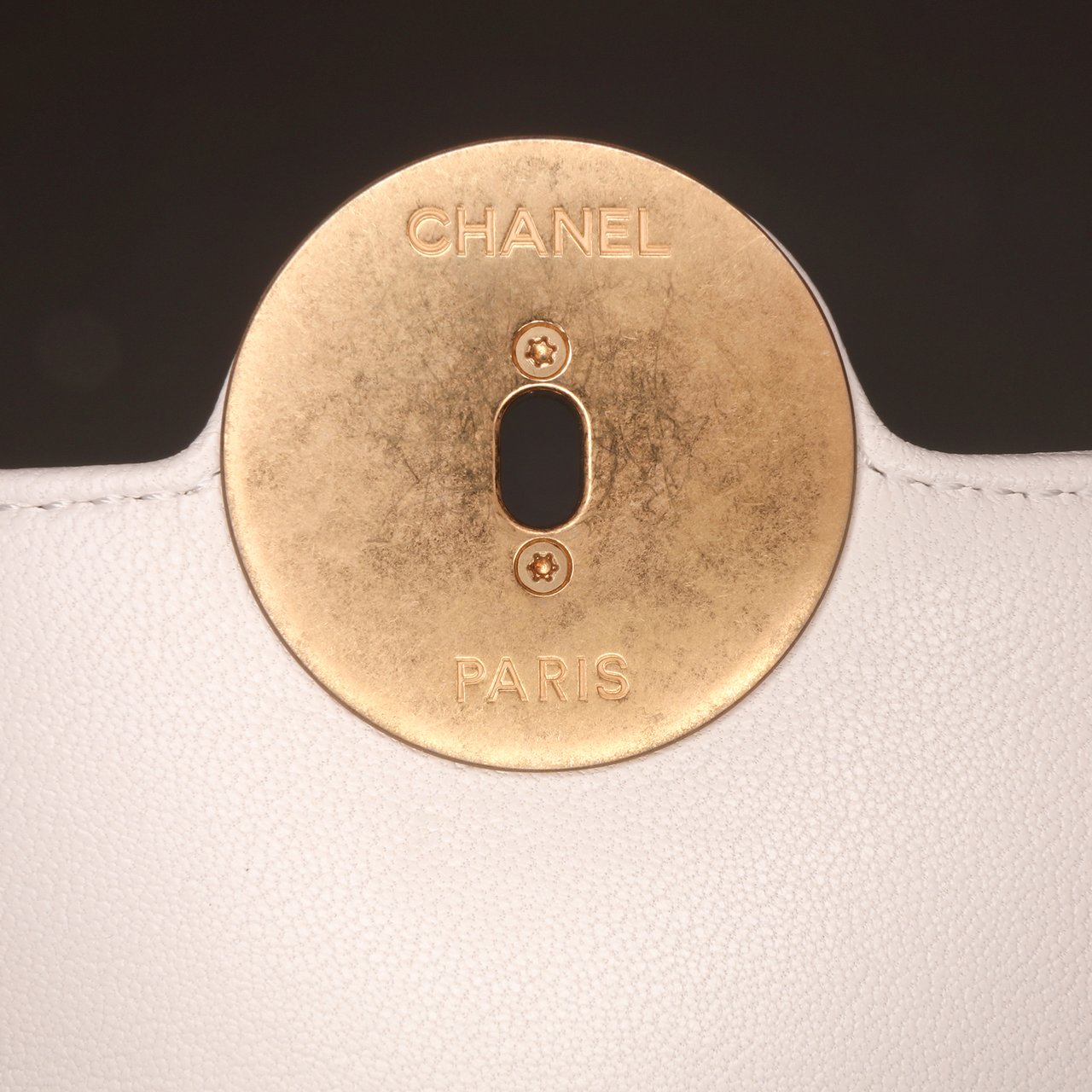 Chanel CC Quilted Calfskin Single Flap Wit