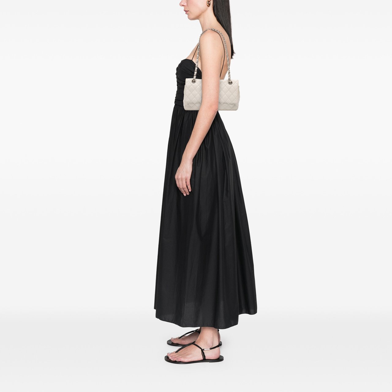 Chanel Medium Classic Caviar Double Flap Wit