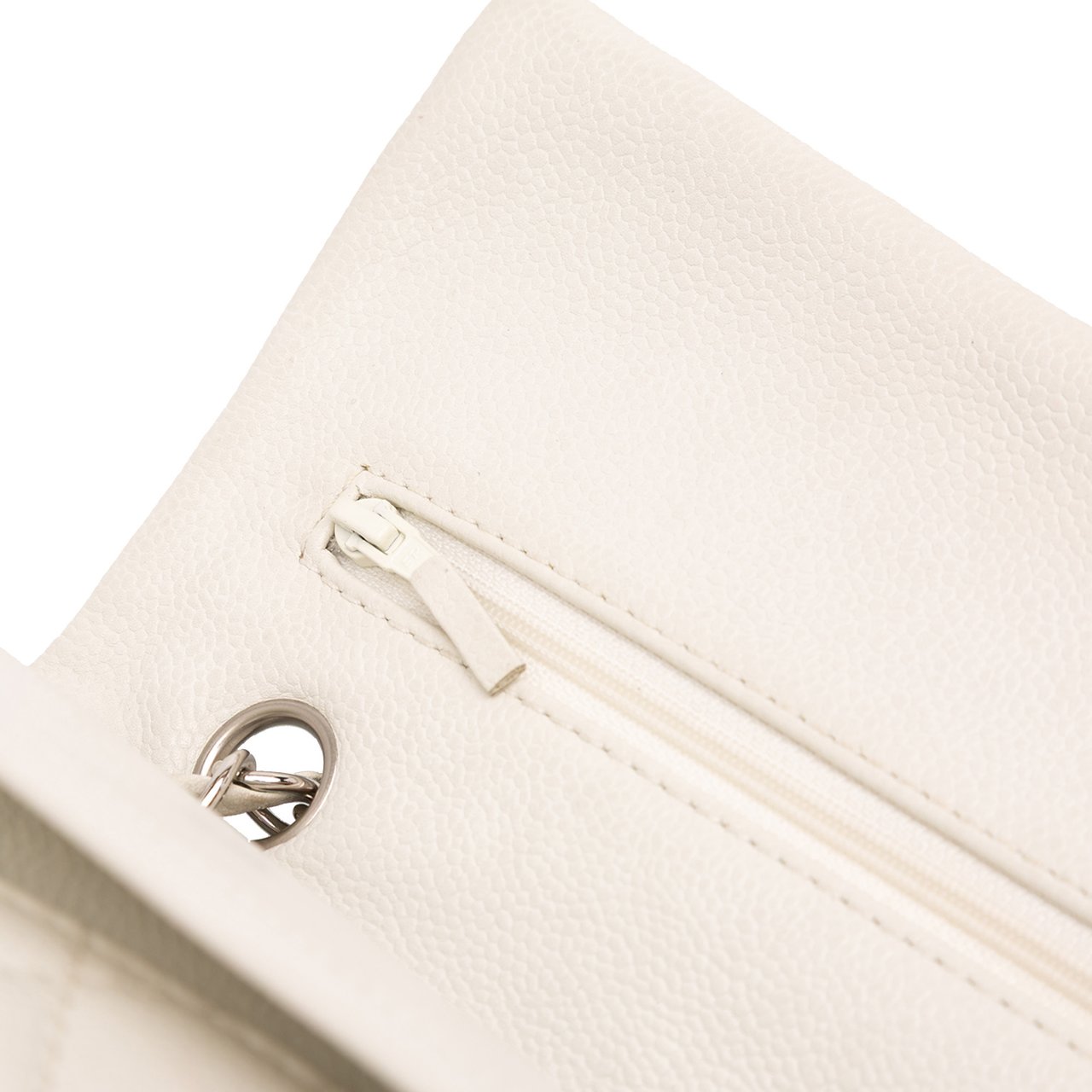 Chanel Medium Classic Caviar Double Flap Wit