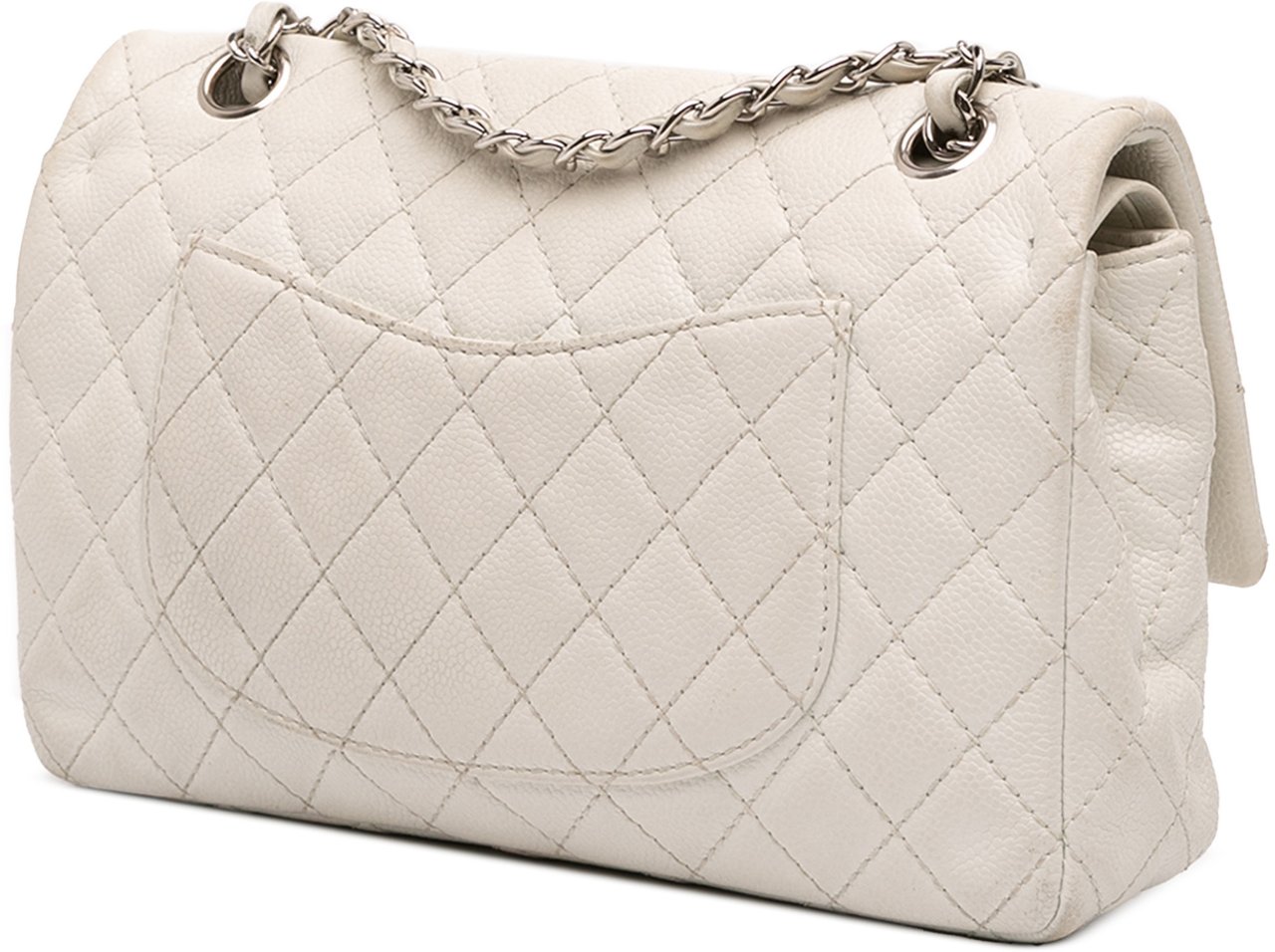 Chanel Medium Classic Caviar Double Flap Wit